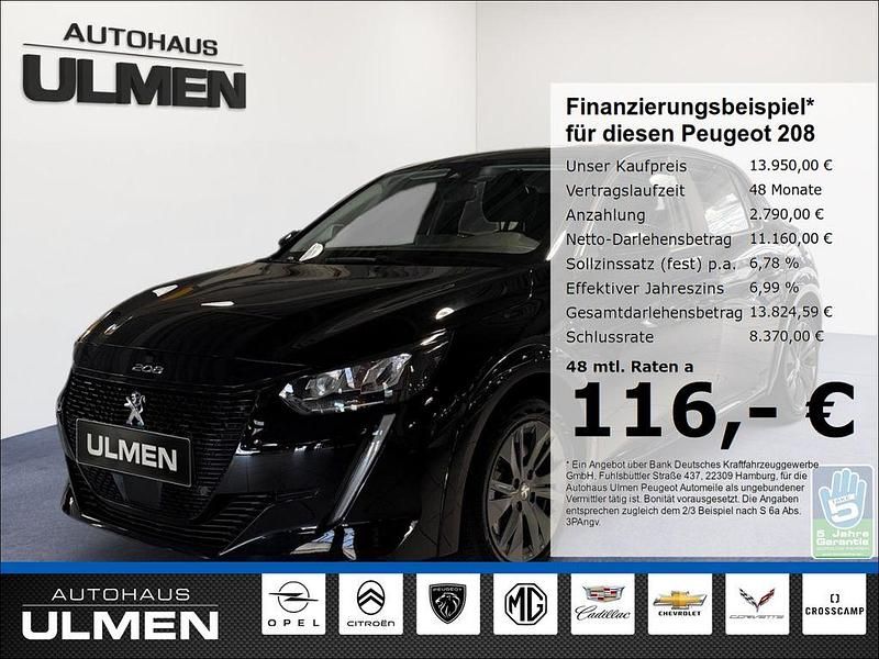 Schwarz Gebraucht 2021 Peugeot e-208 Active Kleinwagen | 13.950 € (Fairer Preis) - Bild 1/4