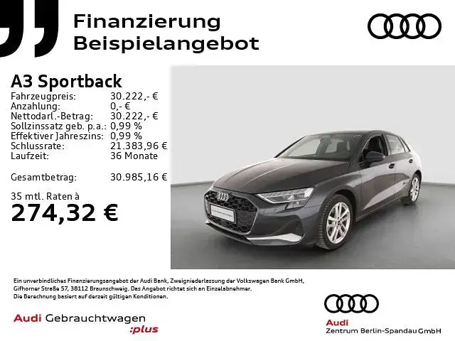 Gebraucht Audi A3 Ambiente 150 PS (110 kW) 2025 Manhattangrau metallic Limousine