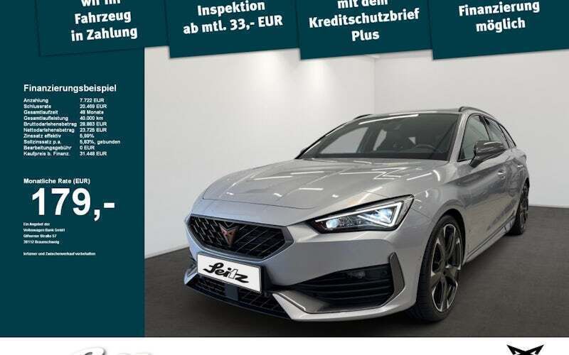 Silber Gebraucht 2022 Cupra Leon VZ Limousine | 31.448 € (Fairer Preis) - Bild 1/4