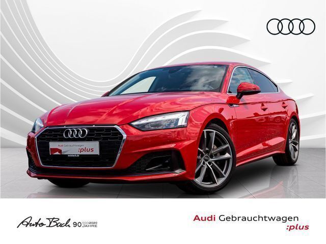 Rot (tangorot metallic) Gebraucht 2022 Audi A5 Sportback Design Limousine | 34.570 € (Guter Preis) - Bild 1/4