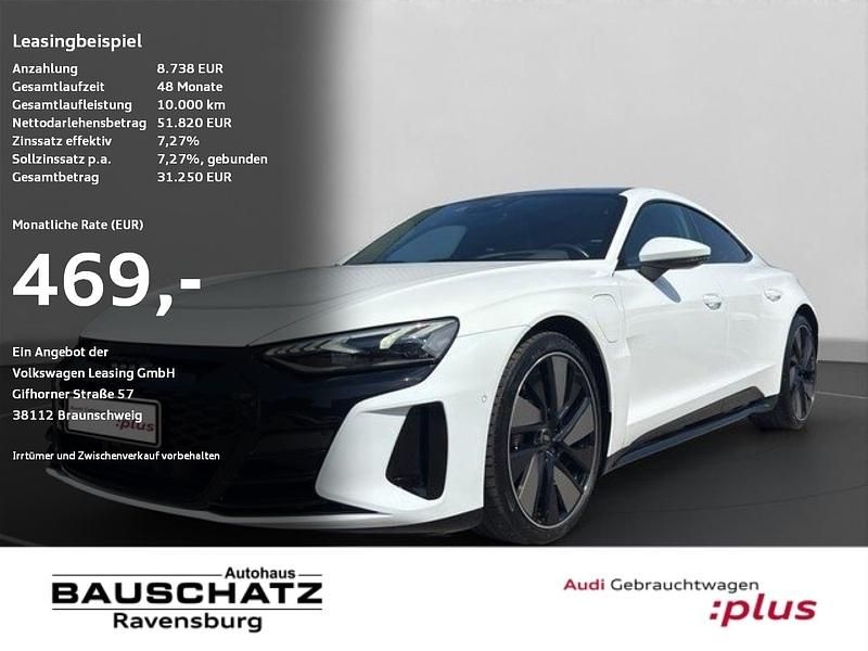 Ibisweiß Gebraucht 2022 Audi e-tron GT quattro Comfort Limousine | 49.920 € (Etwas zu teuer) - Bild 1/4