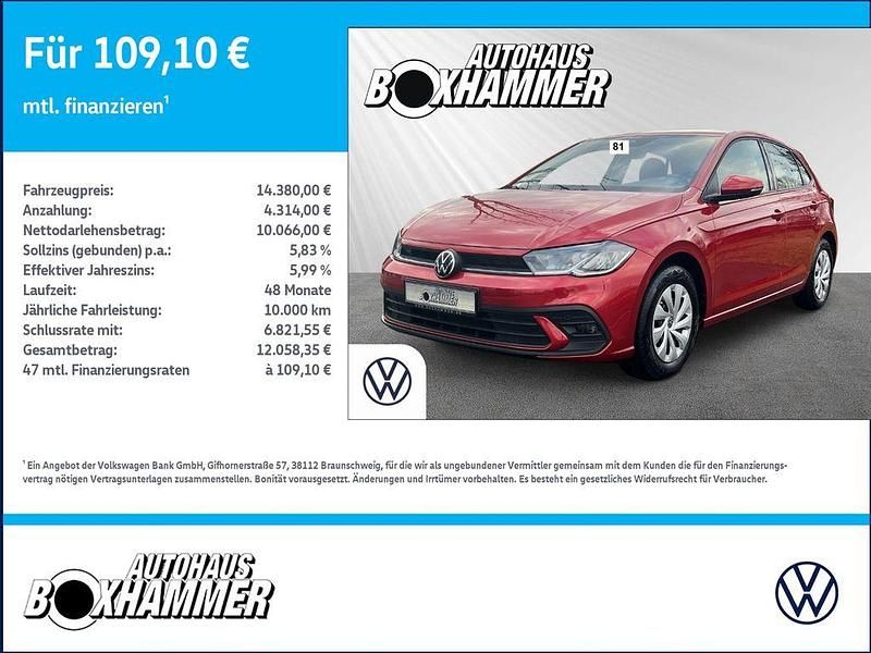 Gebraucht VW Polo Life 80 PS (58 kW) 2022 Rot Kleinwagen