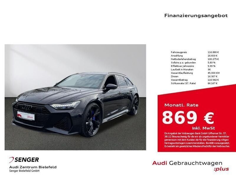 Gebraucht Audi RS6 Ambiente 600 PS (441 kW) 2022 Schwarz Kombi