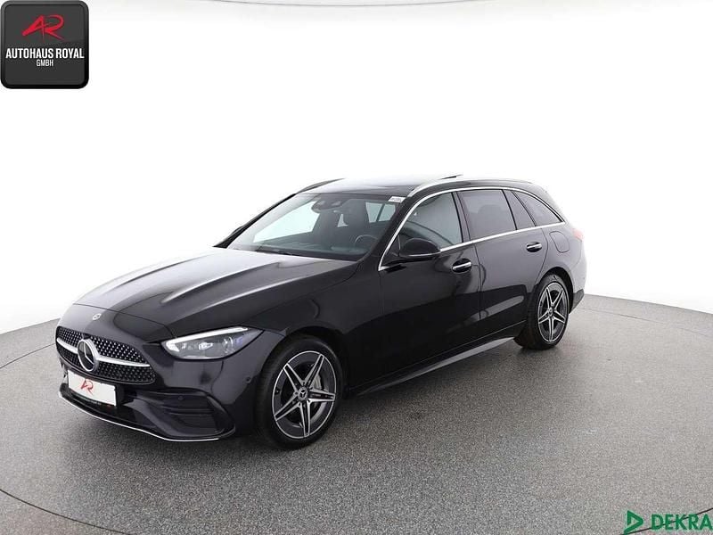 Obsidianschwarz Gebraucht 2022 Mercedes C300e AMG Kombi | 35.680 € (Fairer Preis) - Bild 1/4
