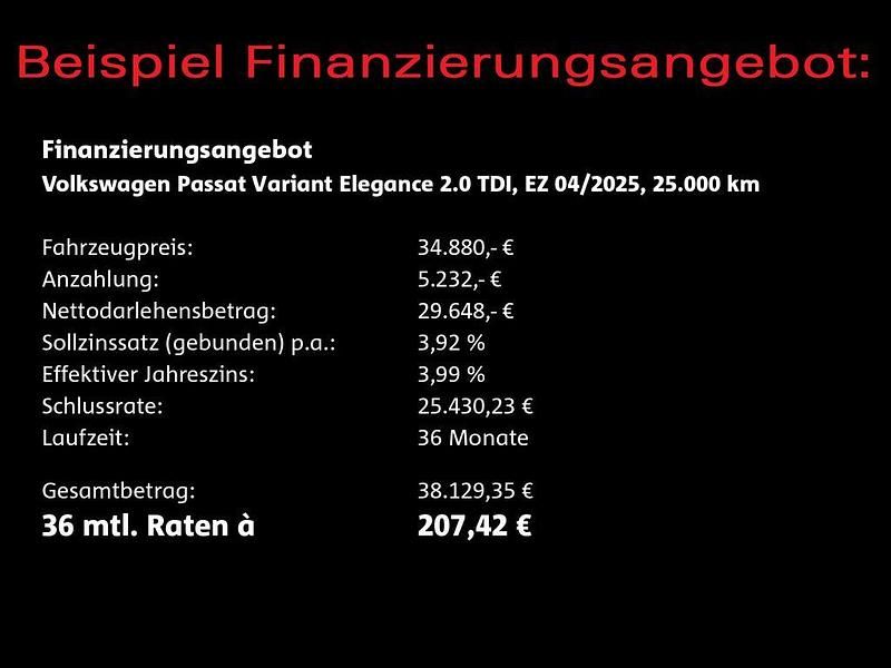 Gebraucht VW Passat Elegance 150 PS (110 kW) 2025 Oryxweiß perlmutteffekt Kombi