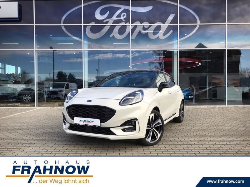 Metropolisweiß metallic (weiss) Gebraucht 2021 Ford Puma ST-Line X SUV | 22.985 € (Fairer Preis) - Bild 1/4