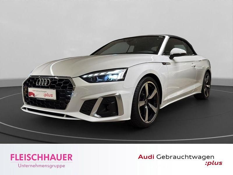 Weiss Gebraucht 2024 Audi A5 Cabriolet S-Line Cabrio | 49.490 € (Etwas zu teuer) - Bild 1/4