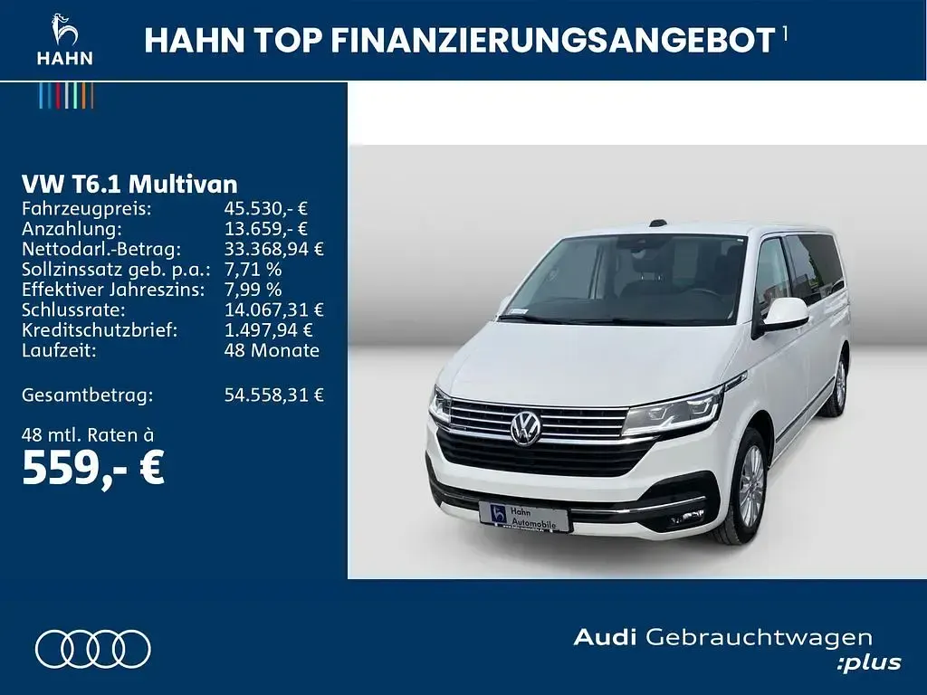 Gebraucht VW Multivan Generation Six 204 PS (150 kW) 2021 Weiß Van / Kleinbus