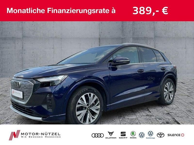 Navarrablau metallic Gebraucht 2022 Audi Q4 e-tron Advanced SUV | 28.930 € (Guter Preis) - Bild 1/4