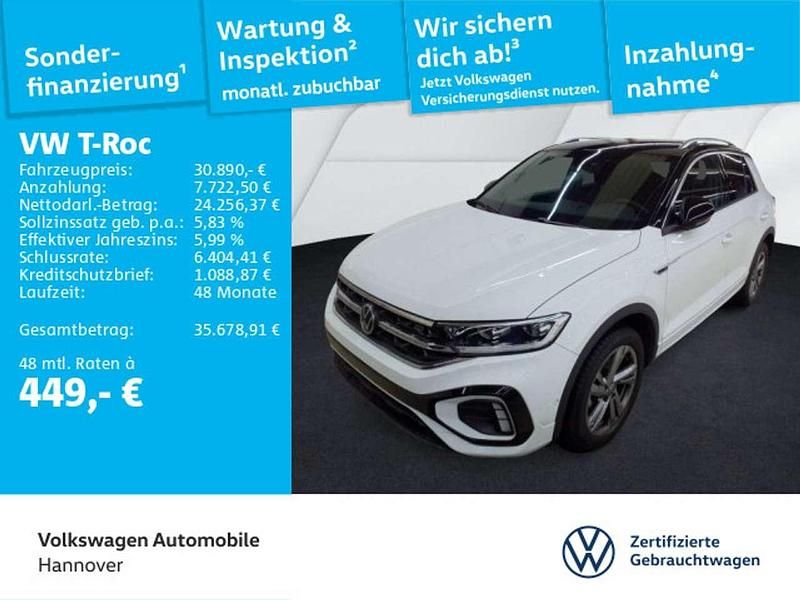 Weiß Gebraucht 2025 VW T-Roc R-line SUV | 30.890 € (Guter Preis) - Bild 1/3