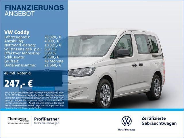 Weiß Gebraucht 2021 VW Caddy Basis Van / Kleinbus | 23.320 € (Superpreis) - Bild 1/1