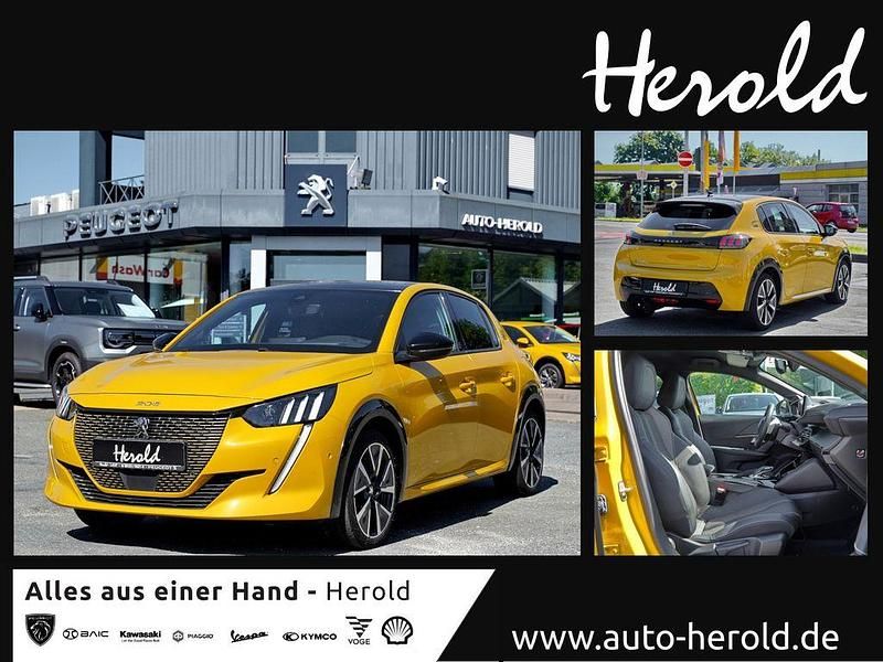 Gelb Gebraucht 2020 Peugeot e-208 Allure GT-Line Kleinwagen | 13.500 € (Guter Preis) - Bild 1/4