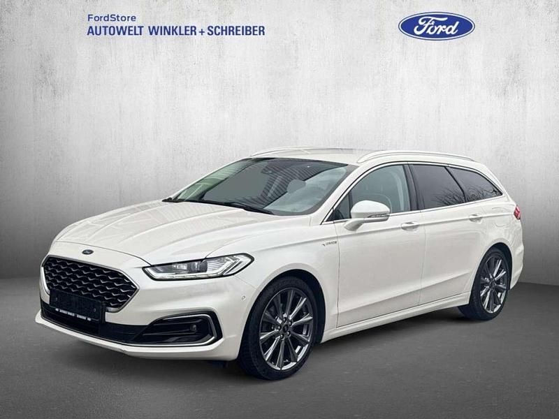 Arktisweiß metallic Gebraucht 2020 Ford Mondeo Vignale Kombi | 19.990 € (Teuer) - Bild 1/4