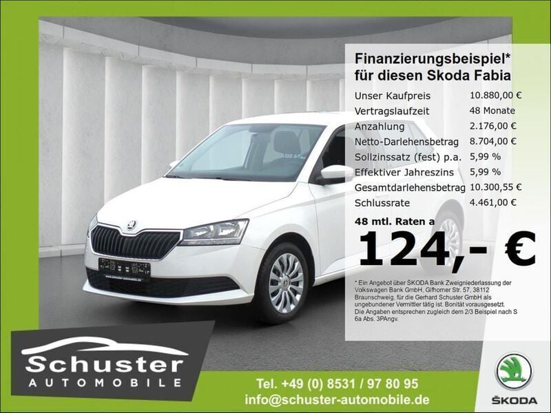 Weiß Gebraucht 2020 Skoda Fabia Cool Plus Kleinwagen | 10.880 € (Guter Preis) - Bild 1/4