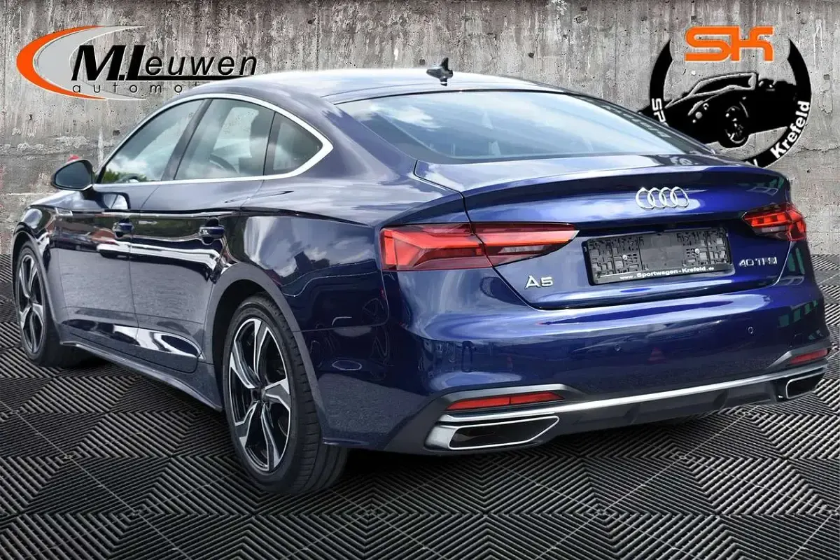 Usata Audi A5 Advanced Plus 204 CV (150 kW) 2022 Blu Coupé