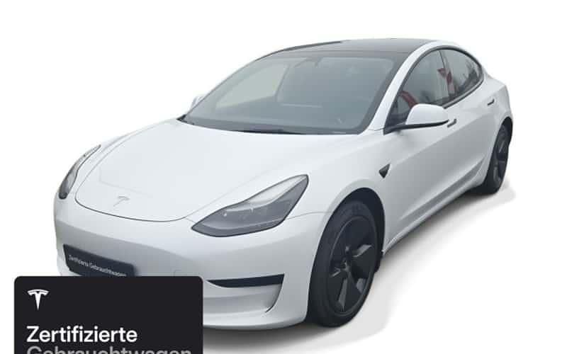 Weiß Gebraucht 2021 Tesla Model 3 RWD Limousine | 27.100 € (Fairer Preis) - Bild 1/4