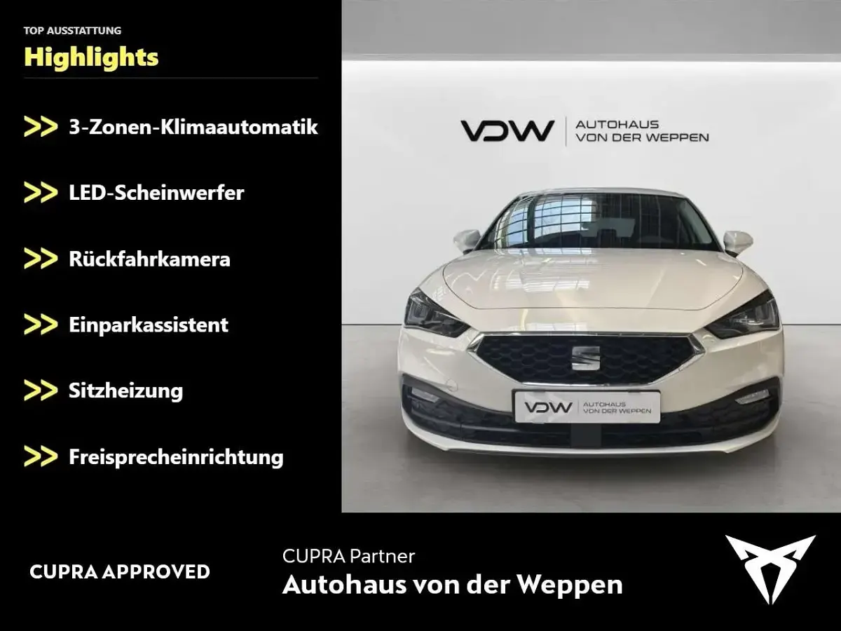 Gebraucht Seat Leon Style 110 PS (80 kW) 2024 Weiß Limousine