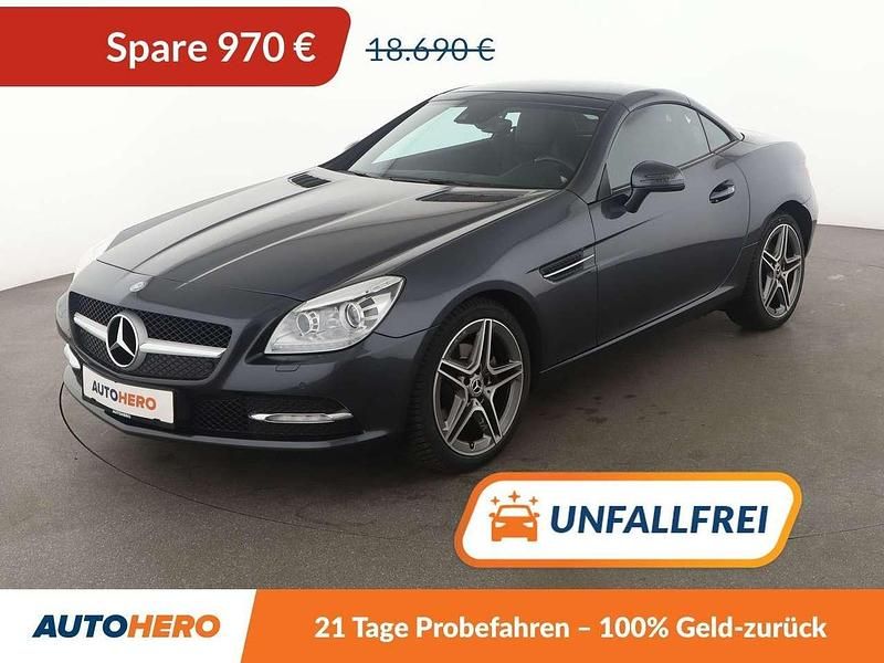 Tenoritgrau Gebraucht 2014 Mercedes SLK200 Cabrio | 17.720 € (Fairer Preis) - Bild 1/3