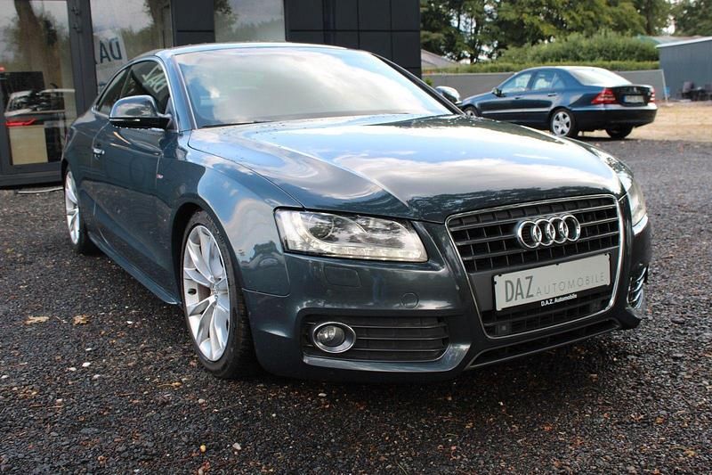 Grau Gebraucht 2008 Audi A5 S-Line Coupé | 10.495 € (Teuer) - Bild 1/4
