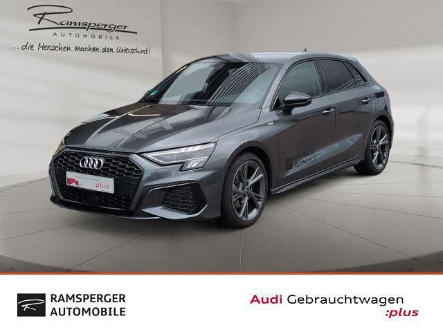Grau Gebraucht 2024 Audi A3 Sportback S-Line Kleinwagen | 37.480 € (Fairer Preis) - Bild 1/4