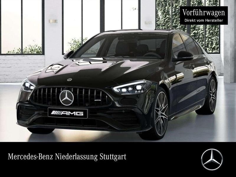 Schwarz Gebraucht 2023 Mercedes C43 AMG Night Limousine | 59.990 € (Etwas zu teuer) - Bild 1/4