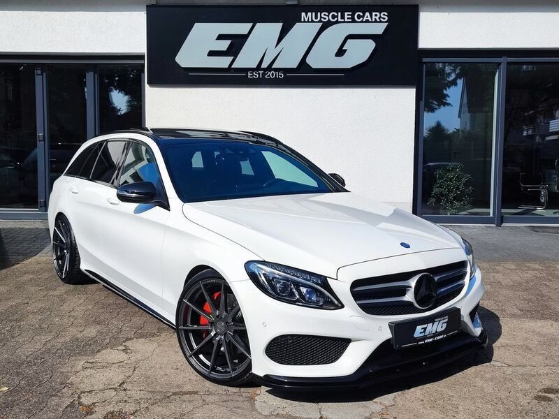 Weiß Gebraucht 2016 Mercedes C400 AMG line Kombi | 26.995 € (Fairer Preis) - Bild 1/4