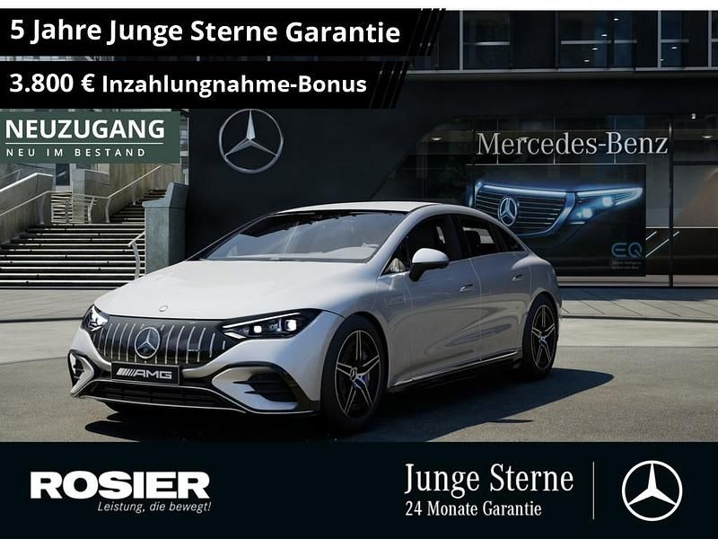 Silber / hightechsilber (metallic) Gebraucht 2023 Mercedes EQE AMG 53 AMG Limousine | 62.870 € (Guter Preis) - Bild 1/4