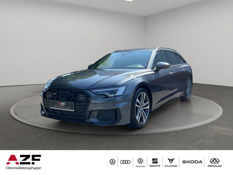 Mythosschwarz metallic Neu 2025 Audi A6 S-Line Kombi | 58.990 € - Bild 1/4