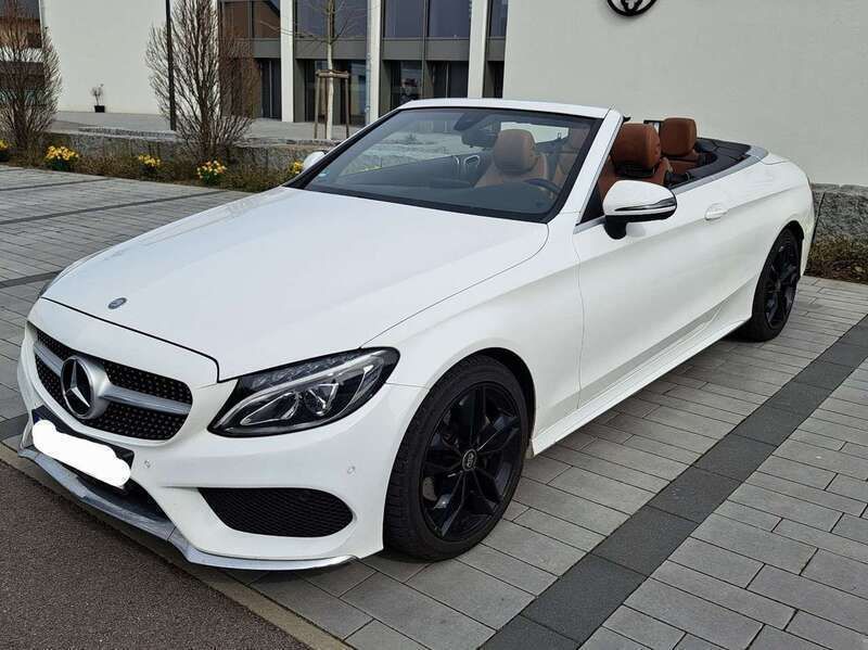 Weiß Gebraucht 2017 Mercedes C180 AMG Cabrio | 23.950 € (Fairer Preis) - Bild 1/4