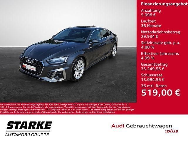 Schwarz Gebraucht 2019 Audi A5 Sportback Sport Coupé | 34.450 € (Teuer) - Bild 1/4