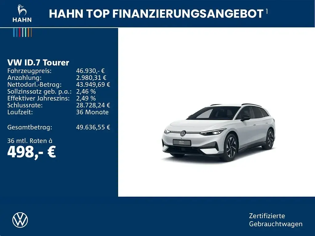 Gebraucht VW ID.7 Pro 210 kW (286 PS) 2025 Weiß Kombi