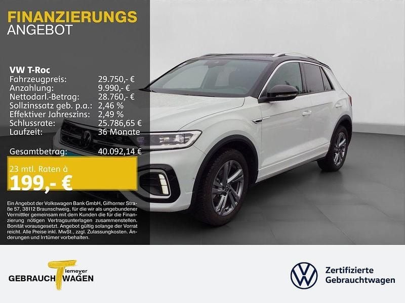 Weiß Gebraucht 2025 VW T-Roc R-line SUV | 29.210 € (Fairer Preis) - Bild 1/4