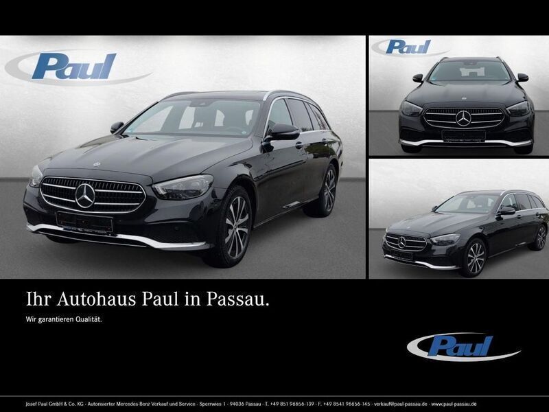Metalliclack obsidianschwarz (metallic) Gebraucht 2020 Mercedes E300 Kombi | 28.890 € (Fairer Preis) - Bild 1/4