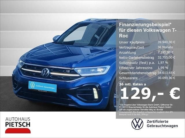 Blau Gebraucht 2024 VW T-Roc Beats SUV | 39.940 € (Fairer Preis) - Bild 1/3