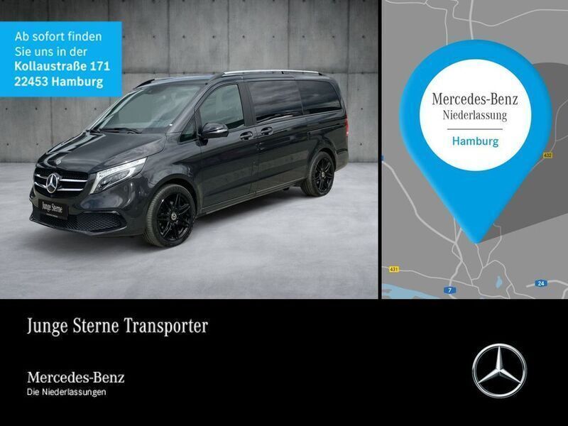 Grau Gebraucht 2021 Mercedes V300 Exclusive Van / Kleinbus | 64.980 € (Fairer Preis) - Bild 1/4