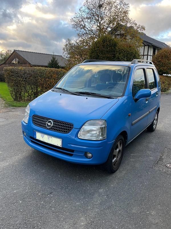 Blau Gebraucht 2001 Opel Agila Kleinwagen | 600 € (Guter Preis) - Bild 1/4