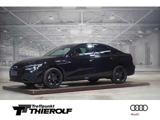 Mythosschwarz metallic Neu 2025 Audi A3 S-Line Limousine | 43.980 € (Teuer) - Bild 1/4