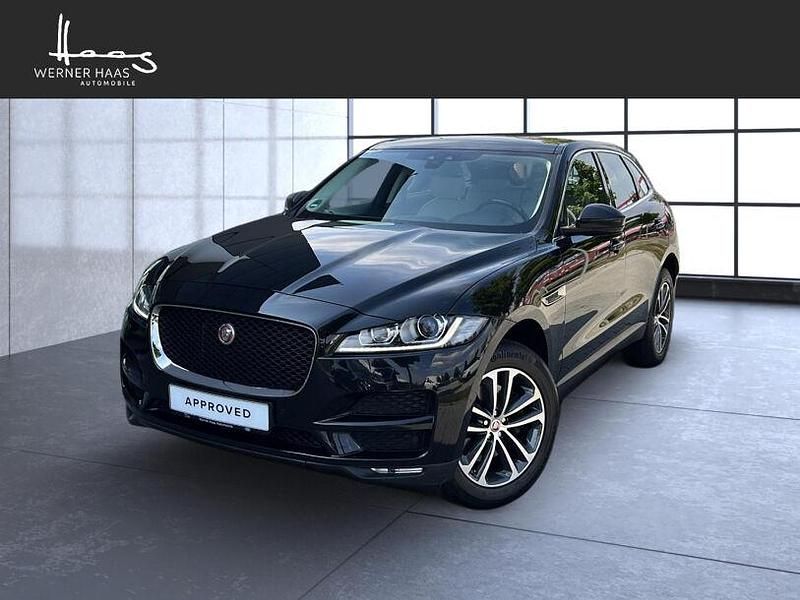 Santorini black Gebraucht 2018 Jaguar F-Pace Prestige SUV | 28.880 € (Fairer Preis) - Bild 1/4