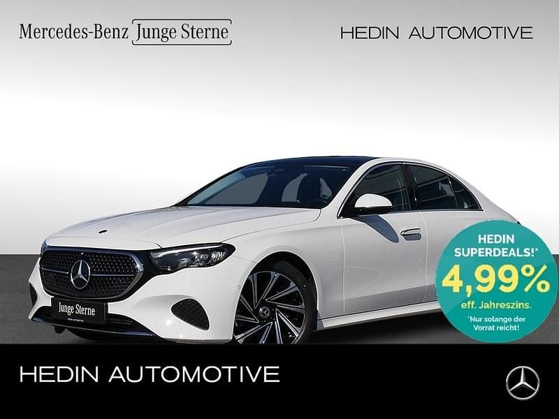 Polarweiß Gebraucht 2023 Mercedes E220 Advanced Limousine | 44.890 € (Superpreis) - Bild 1/4