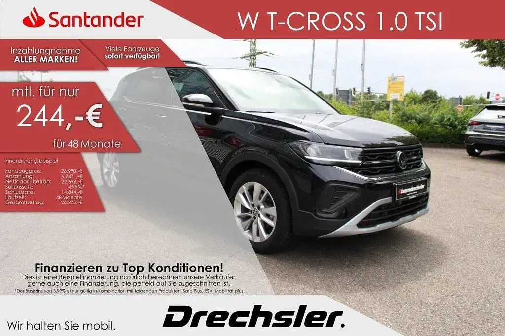 Neu VW T-Cross Life 116 PS (85 kW) 2026 Schwarz SUV