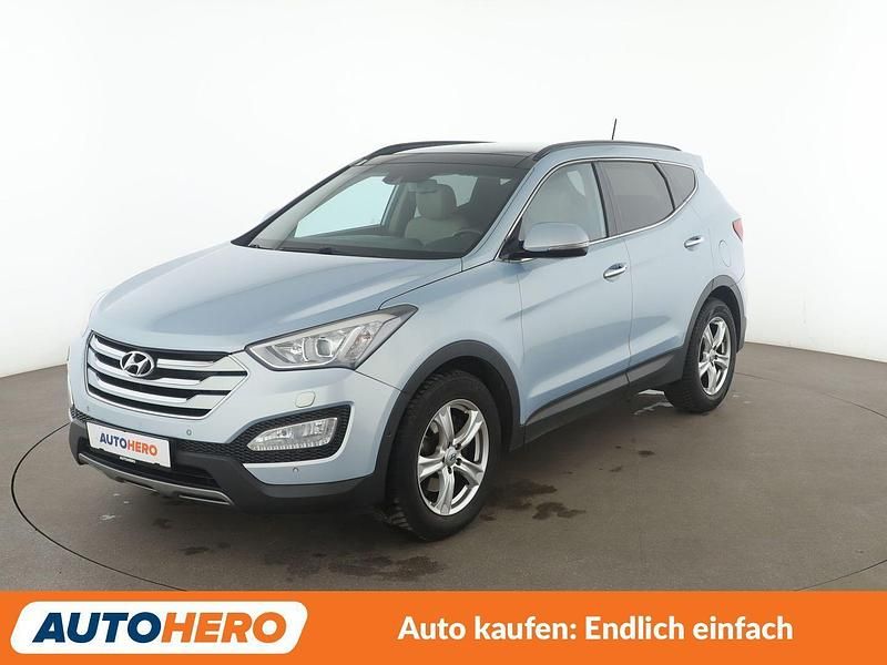 Blau Gebraucht 2014 Hyundai Santa Fe Premium SUV | 18.520 € (Etwas zu teuer) - Bild 1/3
