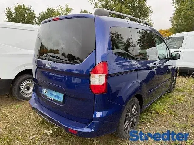 Gebraucht Ford Tourneo Courier Sport 101 PS (74 kW) 2018 Blau Van / Kleinbus