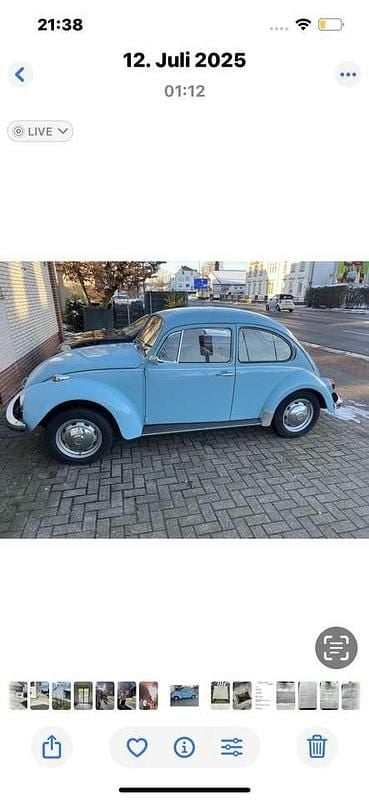 Gebraucht VW Käfer 53 PS (38 kW) 1971 Blau Kleinwagen