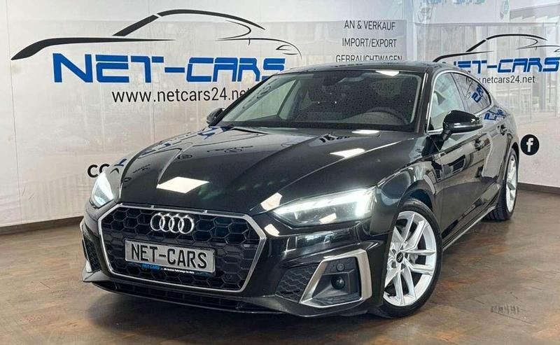 Mythosschwarz Gebraucht 2022 Audi A5 Sportback S-Line Limousine | 29.900 € (Fairer Preis) - Bild 1/3