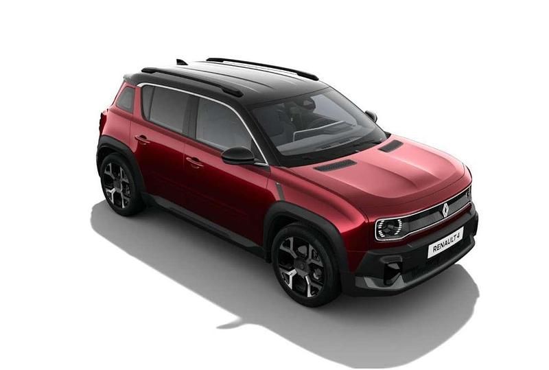 Karmesinrot metallic, black p Neu 2025 Renault 4 E-Tech Komfort SUV | 33.690 € (Guter Preis) - Bild 1/3
