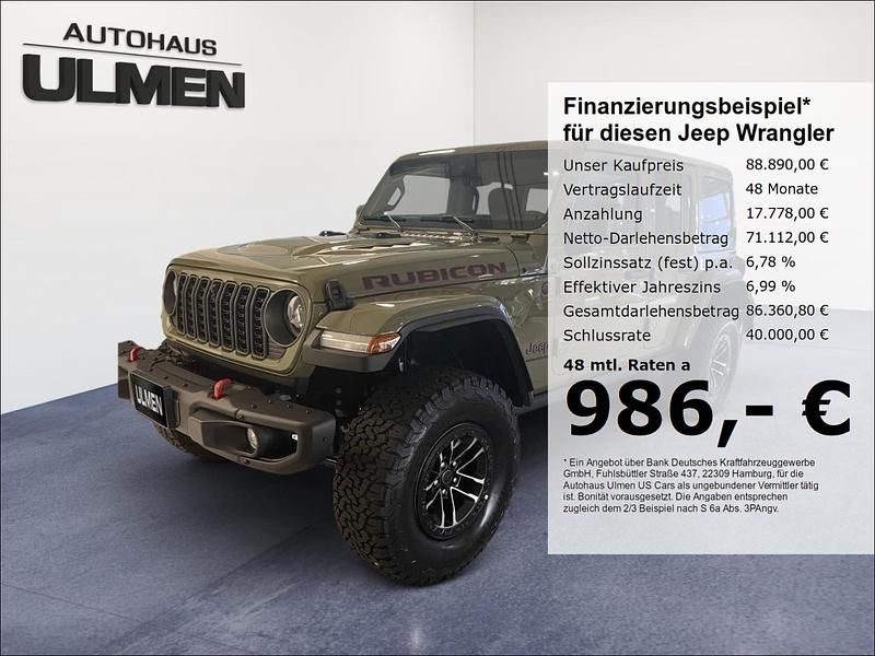 Schwarz Neu 2024 Jeep Wrangler Rubicon SUV | 88.890 € - Bild 1/4