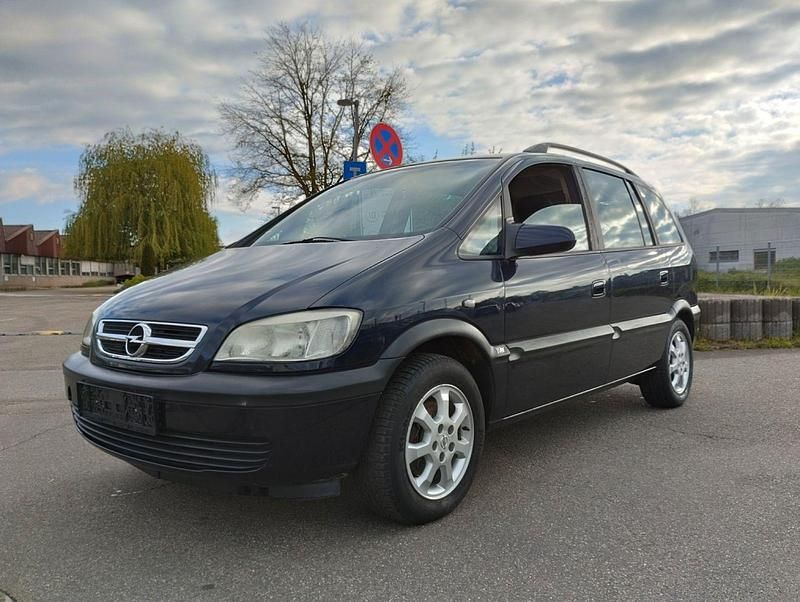 Blau Gebraucht 2004 Opel Zafira Njoy Van / Kleinbus | 399 € (Superpreis) - Bild 1/4