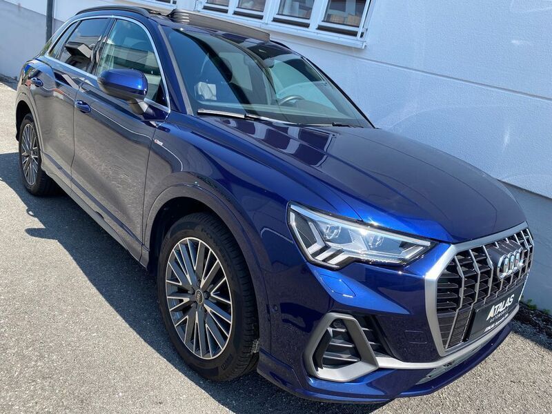 Blau Gebraucht 2021 Audi Q3 S-Line SUV | 28.900 € (Etwas zu teuer) - Bild 1/4