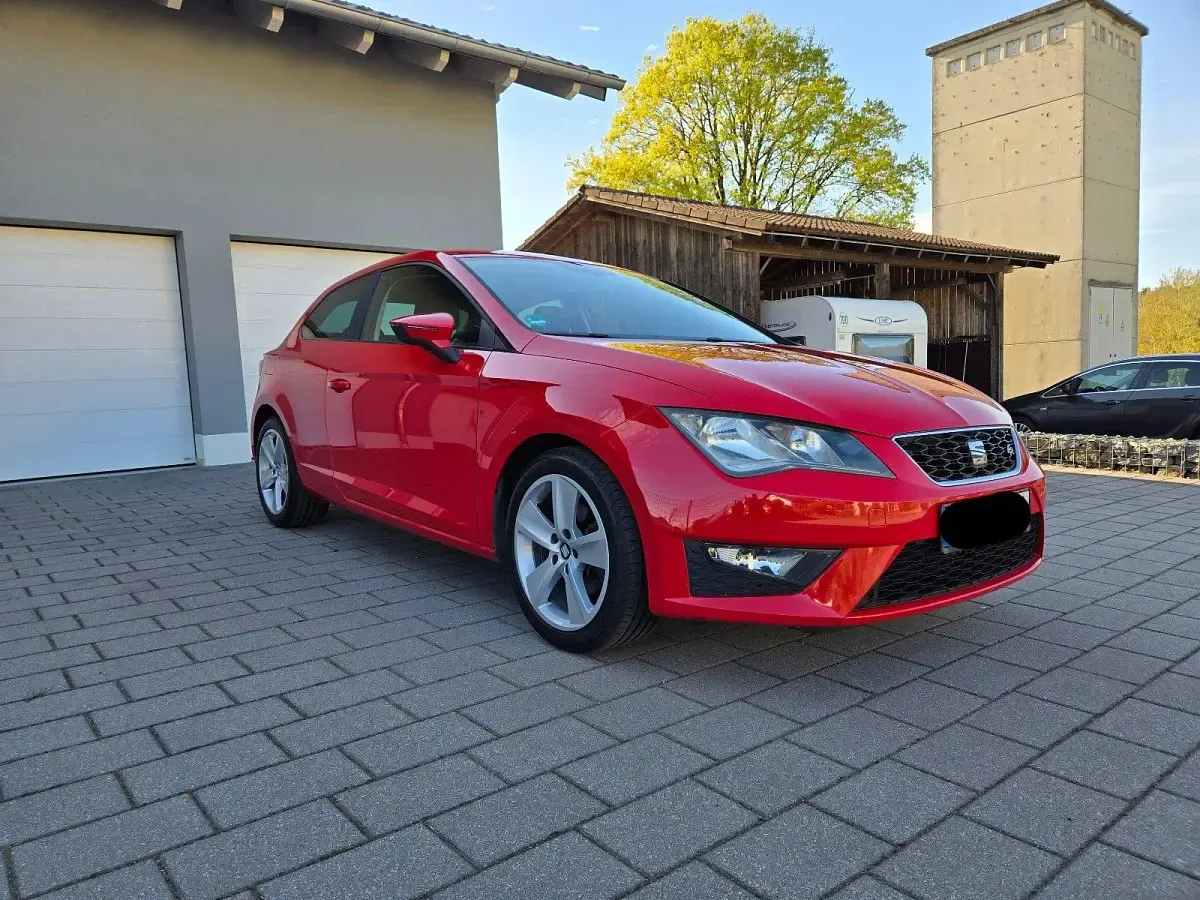 Usata Seat Leon FR 122 CV (89 kW) 2013 Rosso Coupé