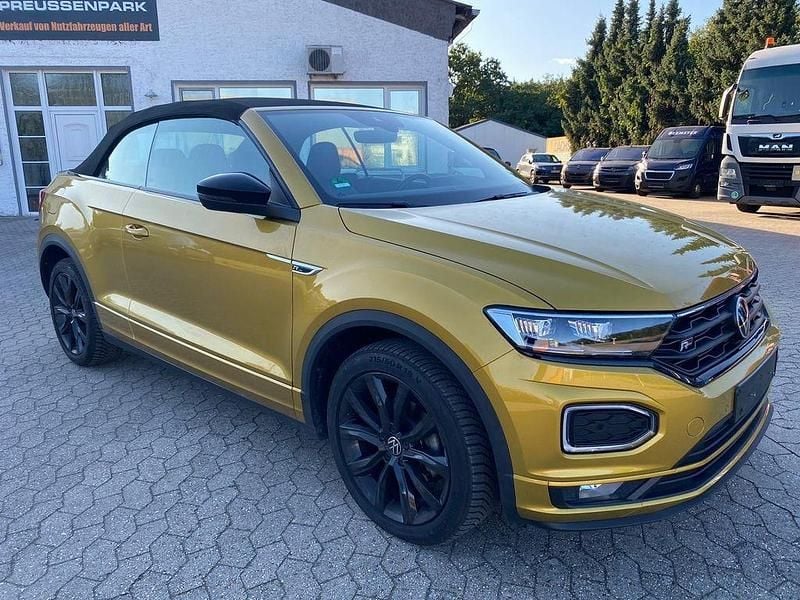 Gelb Gebraucht 2022 VW T-Roc Cabriolet R-line Cabrio | 26.800 € (Superpreis) - Bild 1/4